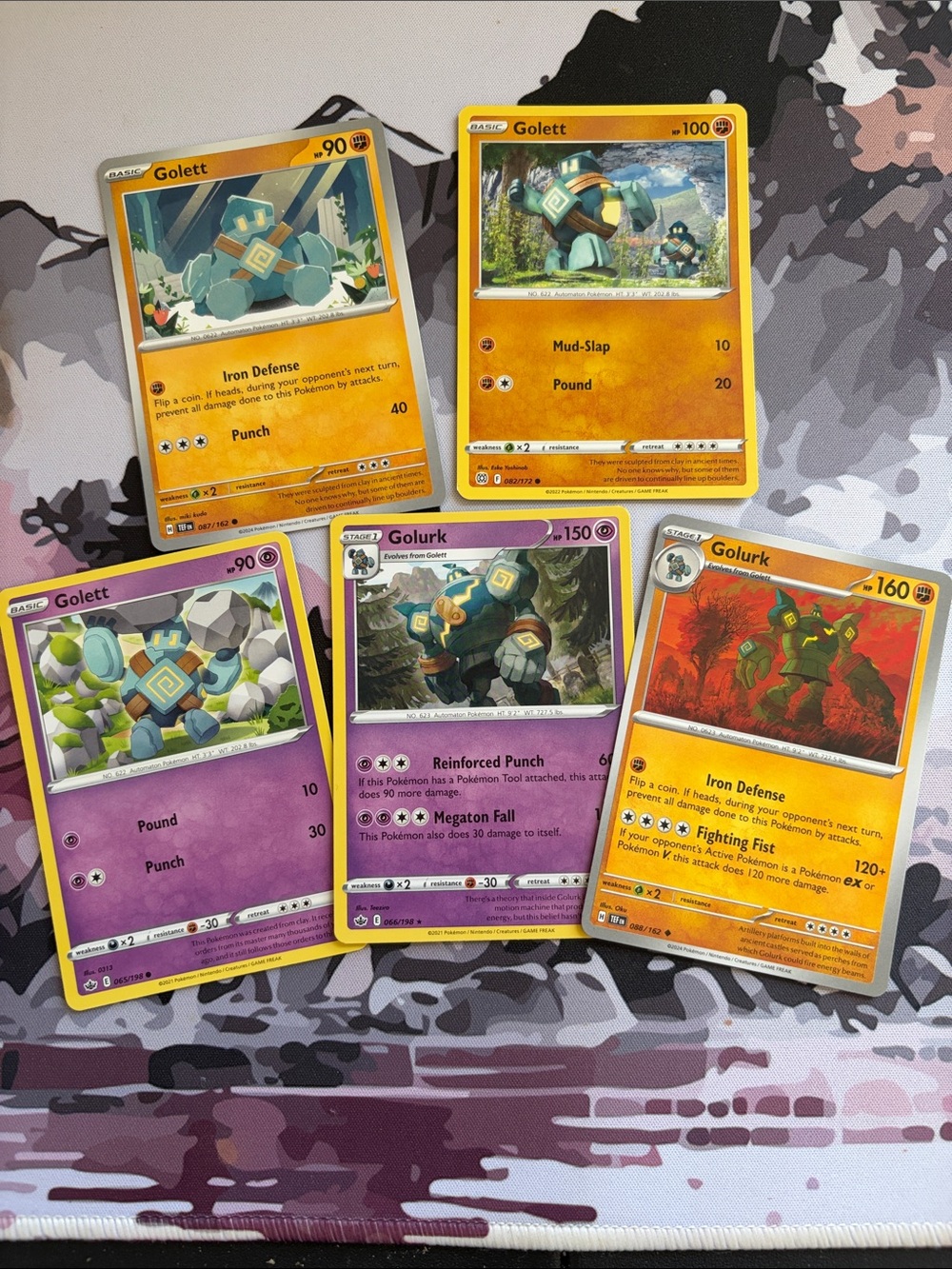 Golett & Golurk Evolution Collection Lot | 5 Pokémon Cards | ✨5/$25✨